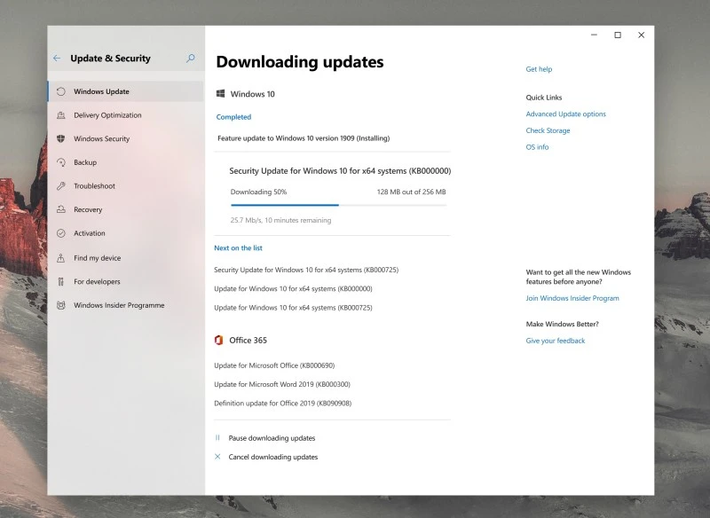 koncept windows update 1