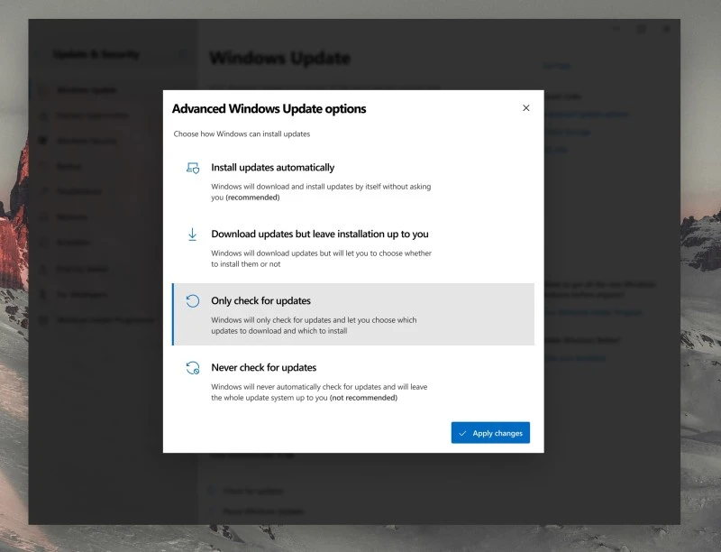 koncept windows update 3