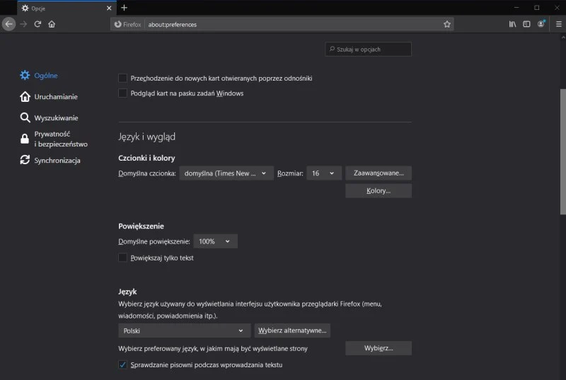 firefox powiekszenie