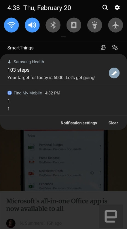 samsung powiadomienie 3