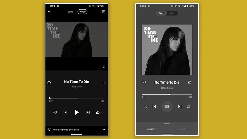 youtube music interfejs 1