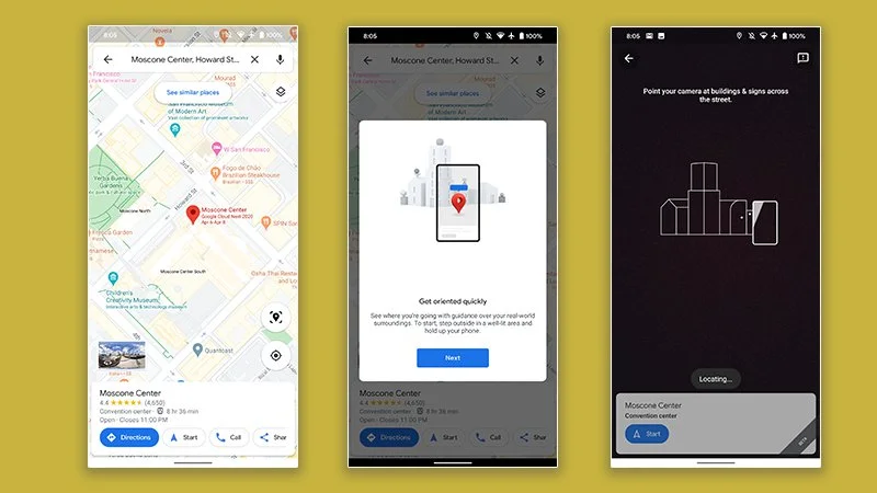 mapy google live view 1