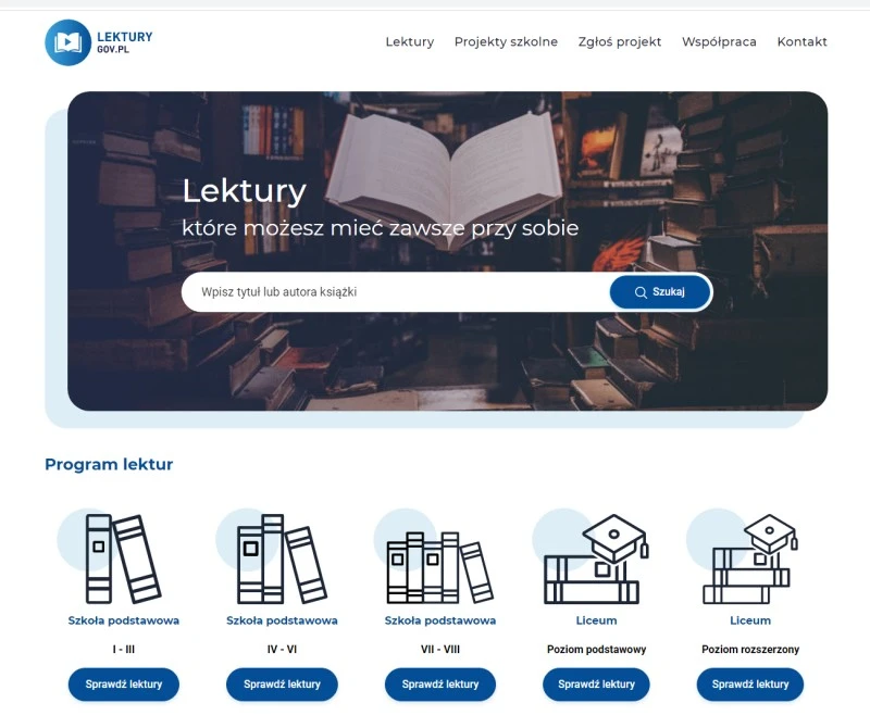 lektury szkolne za darmo
