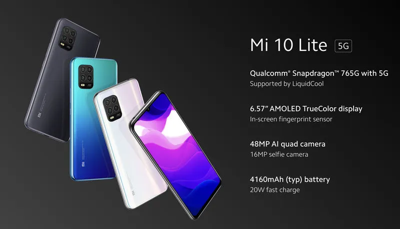 mi 10 lite 5g specyfikacja