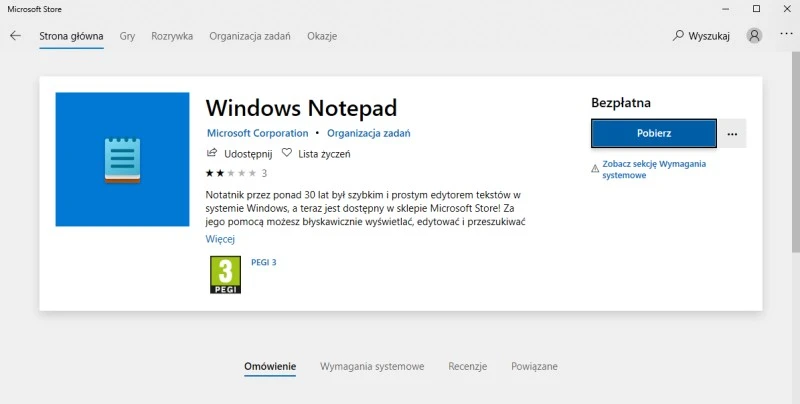 windows notepad microsoft store