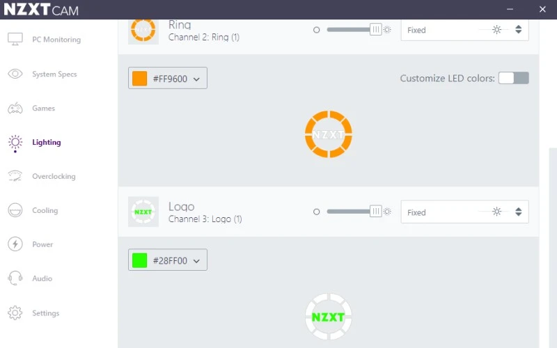 nzxt cam 2