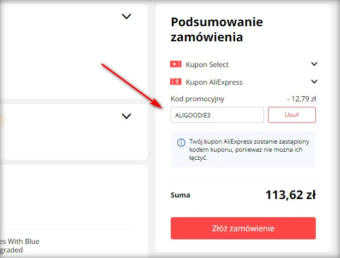 AliExpress Kupon 3 dolary
