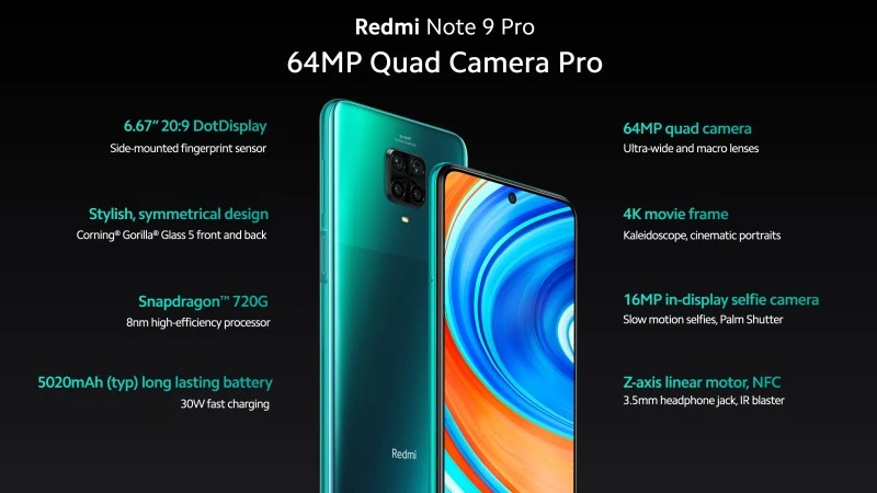 redmi note 9 pro specyfikacja