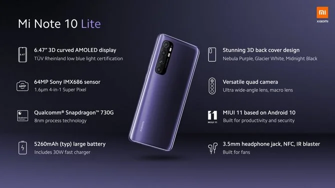 Xiaomi Mi Note 10 lite