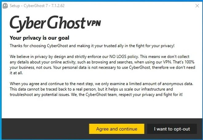 Cyberghost VPN instalacja
