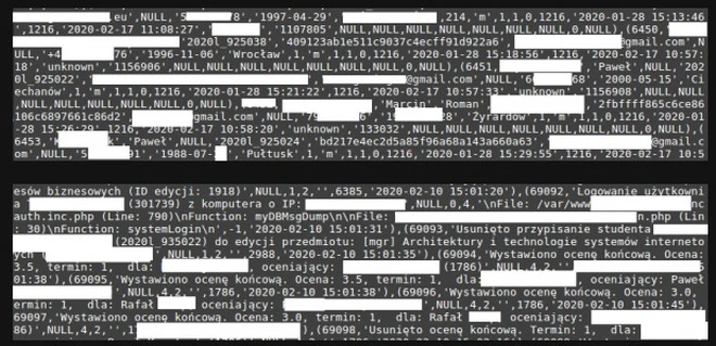 politechnika warszawska wyciek