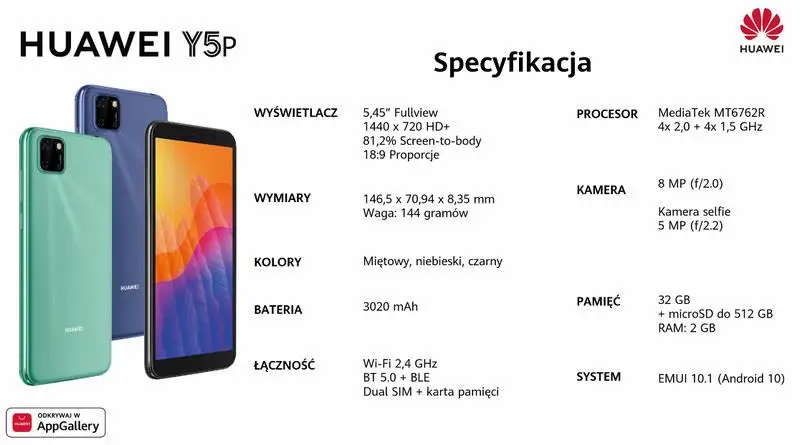Huawei Y5P 1