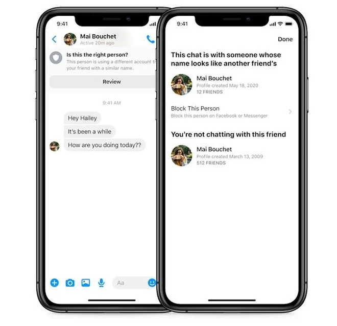 messenger ostrzezenia falszywy rozmowca 2