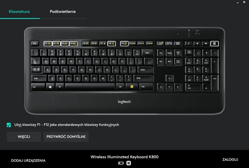 Logitech K800