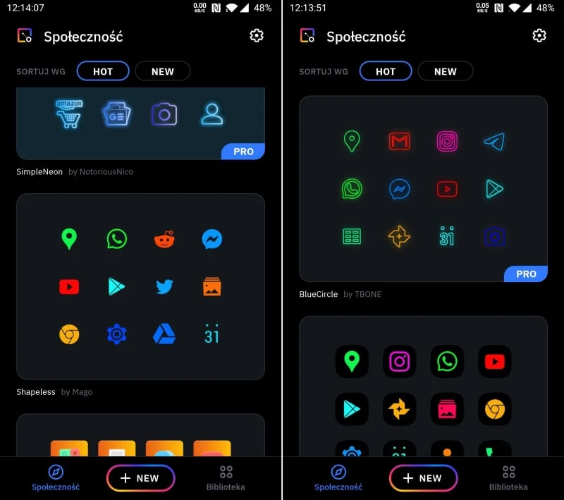 Paczki ikon, które w mig odświeżą Twój system Android