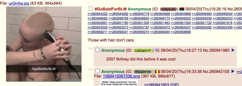 go bald for BLM 1