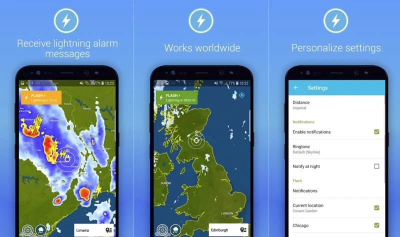 Lightning Alarm Weatherplaza