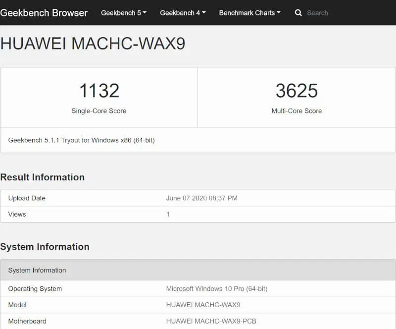 Huawei MateBook X Pro 2020