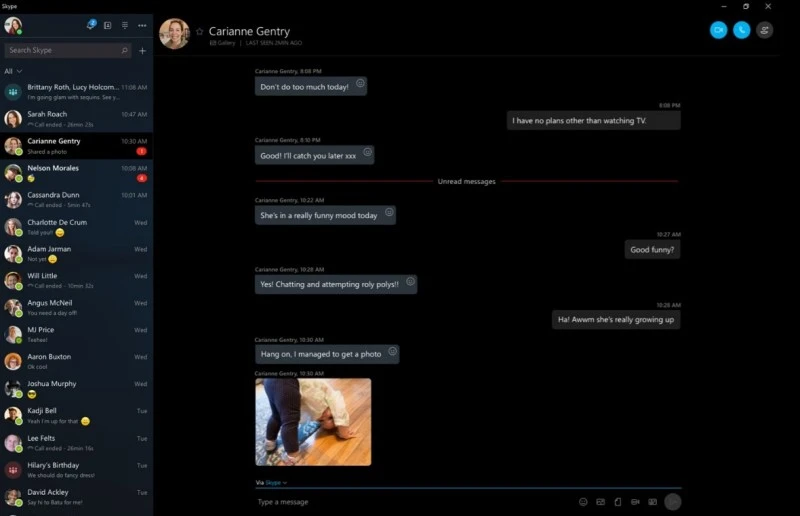 skype windows 10 2
