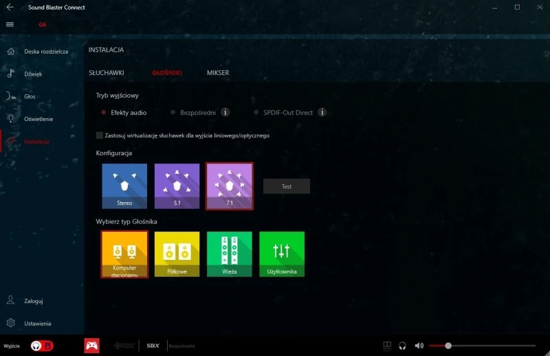 Sound BlasterX G6 10