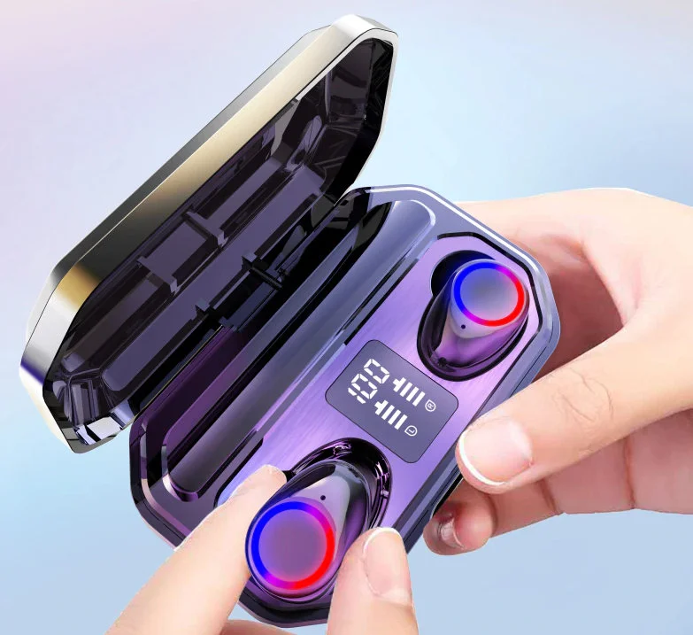 Bezprzewodowe słuchawki TWS z mocną baterią