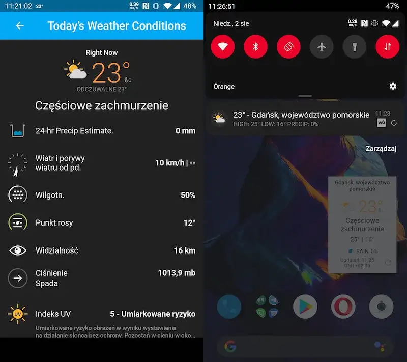 Przegląd aplikacji pogodowych