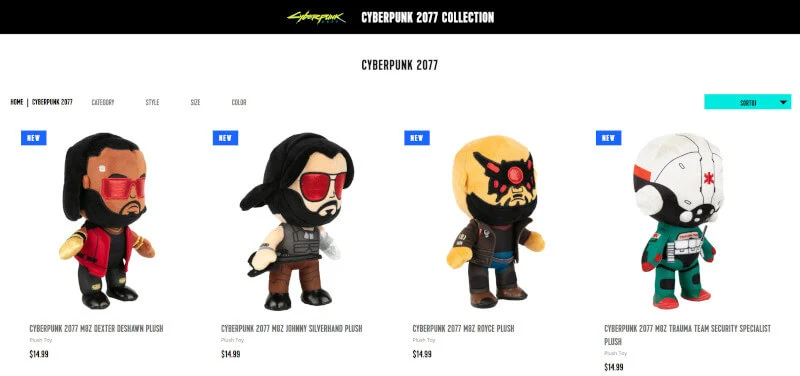 Gadżety Cyberpunk 2077 od J!NX