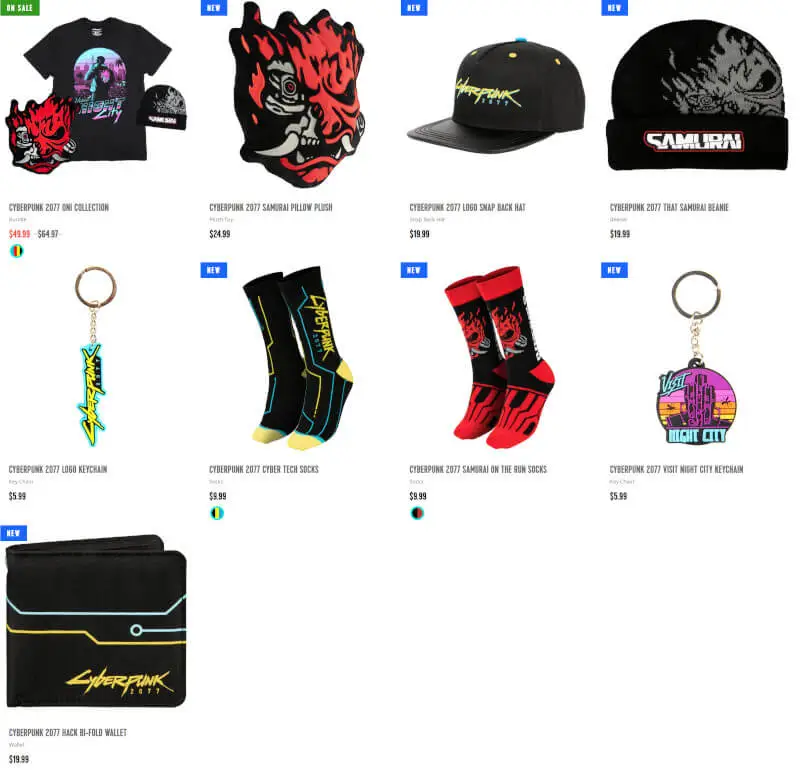 Gadżety Cyberpunk 2077 od J!NX