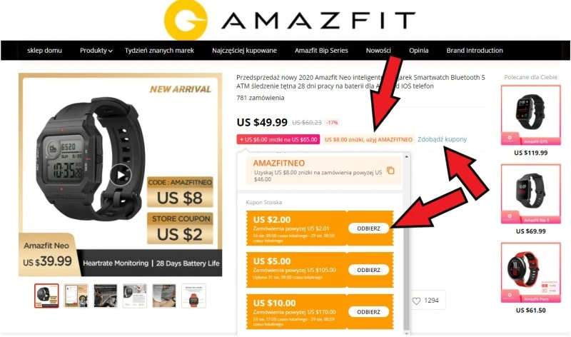 amazfit neo