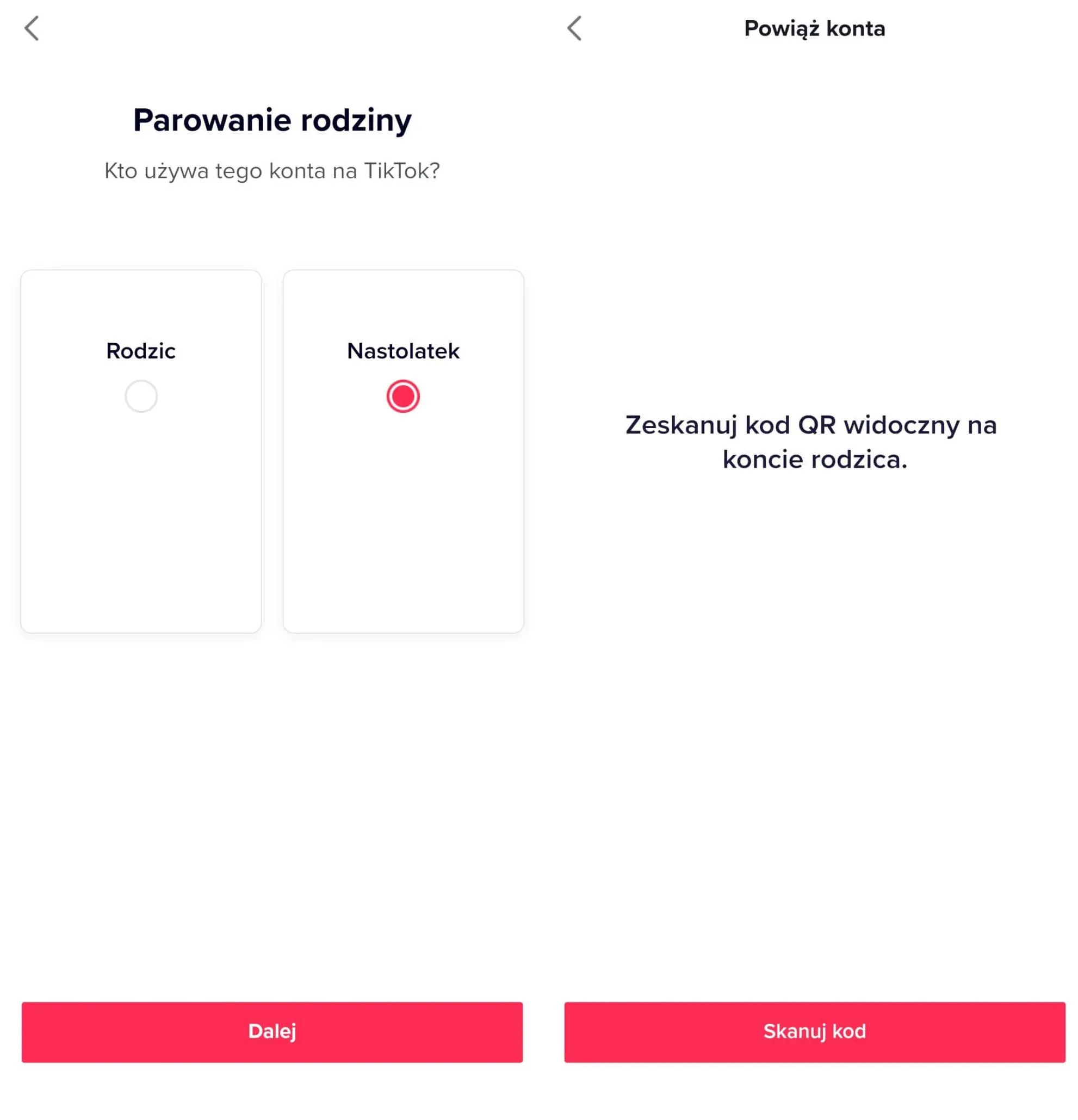 TikTok włączenie ochrony rodzicielskiej