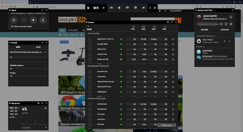 Windows 10 Xbox Game Bar