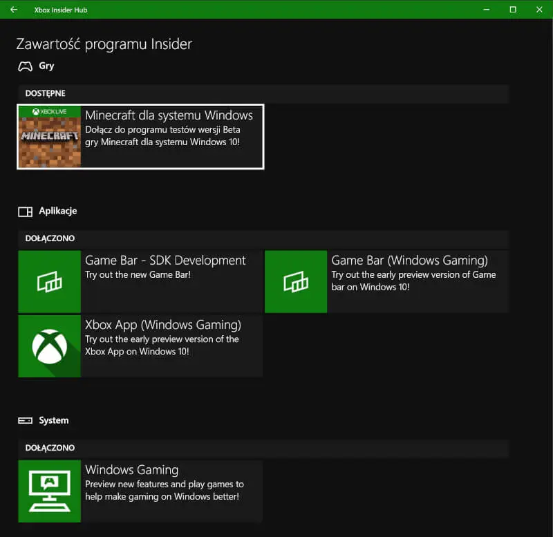 Windows 10 Xbox Game Bar