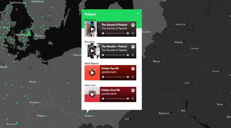 spotify mapa