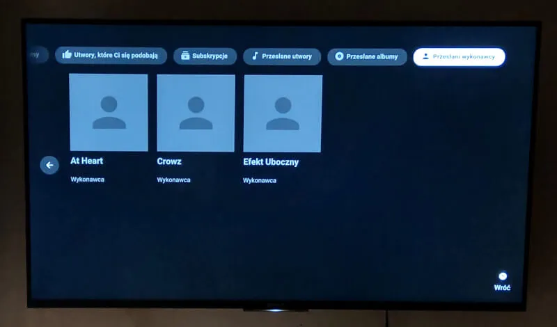 YouTube Music na Google TV