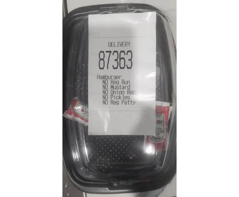 McDonalds hamburger keczup