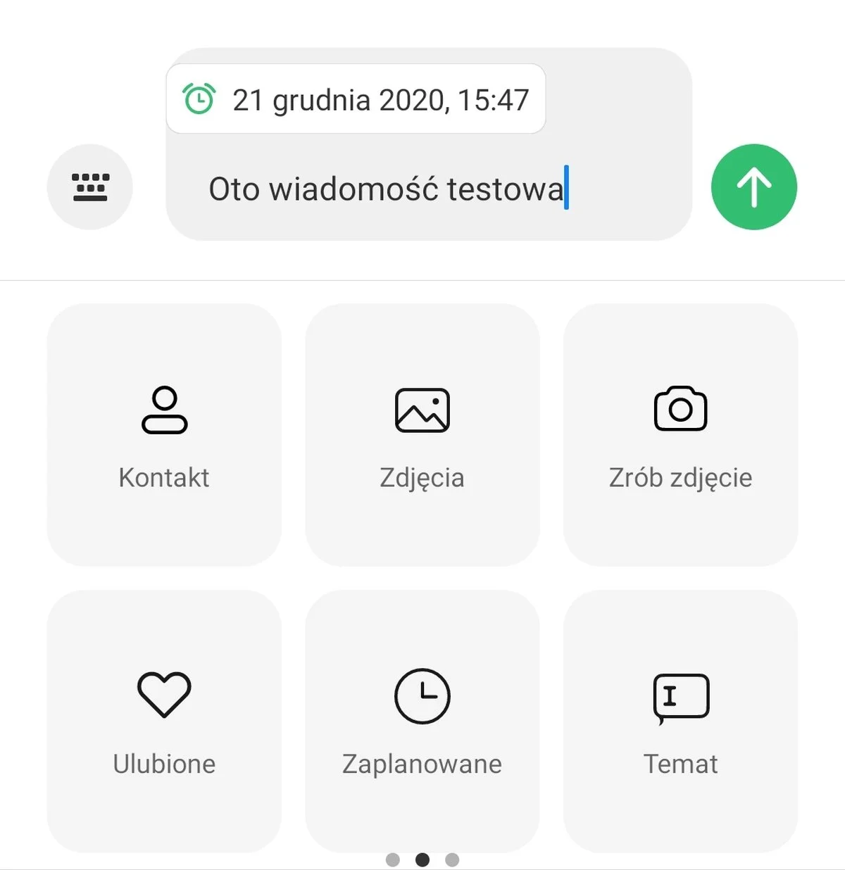 MIUI 12 zaplanowane SMS-y