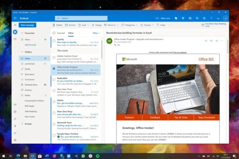 microsoft one outlook 2