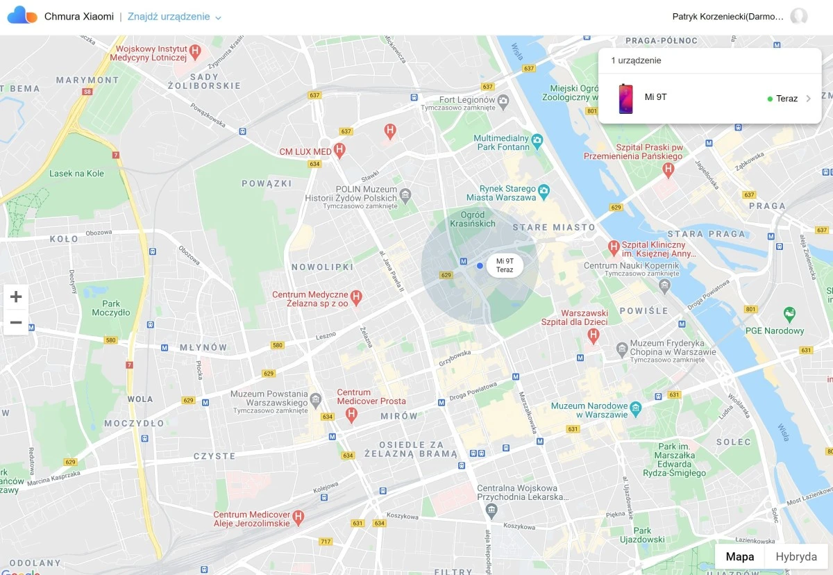Xiaomi znajdz telefon MIUI