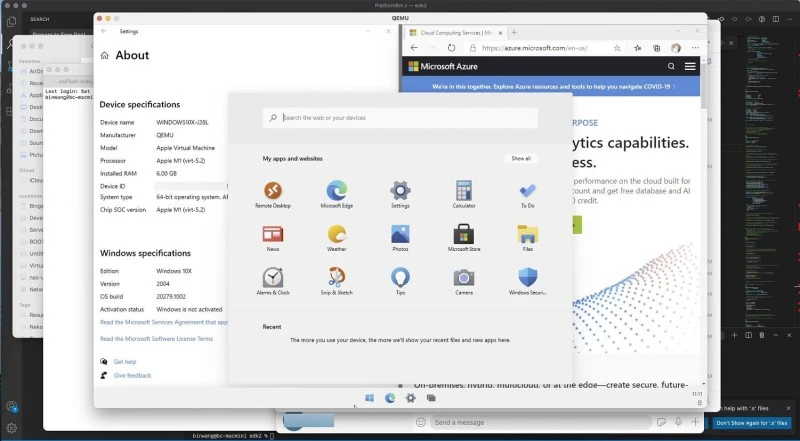 windows 10x macbook m1