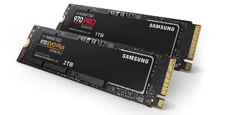 Samsung SSD NVMe Pro i Evo