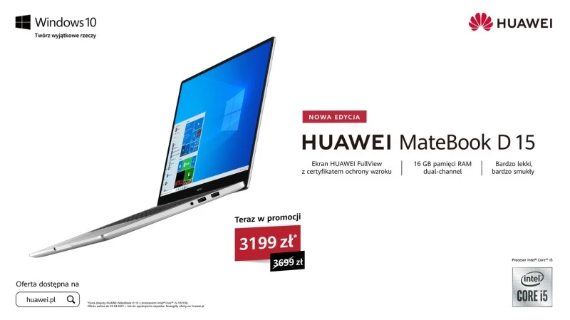 MateBook D 15 10. generacja