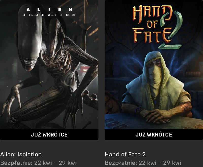 Co za tydzień w Epic Games Store za darmo?