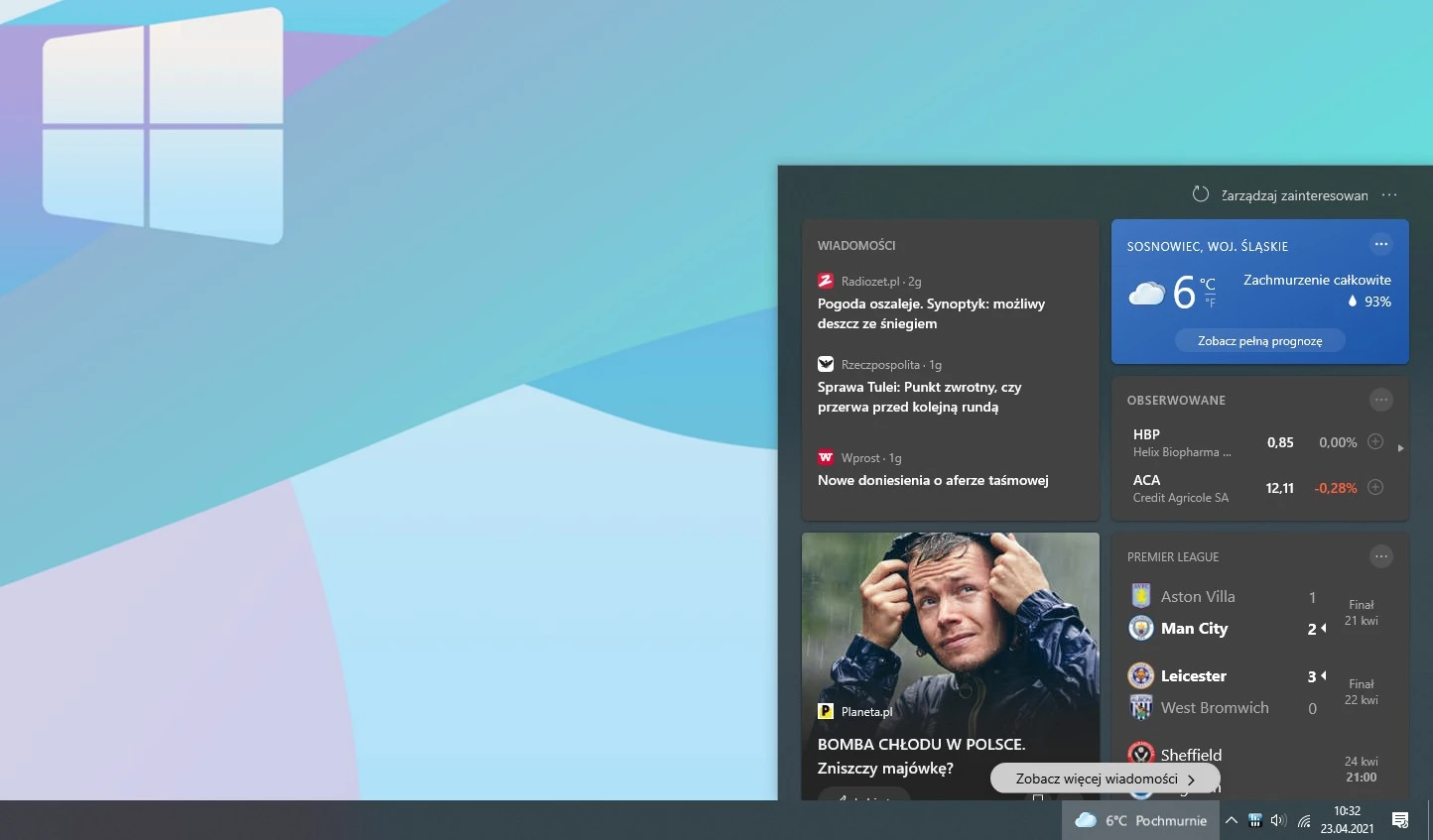 wiadomosci i zainteresowania windows 10 2