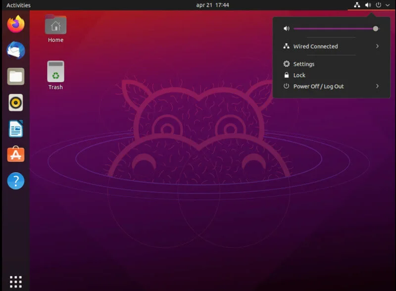 Ubuntu 21.04 Hirsute Hippo