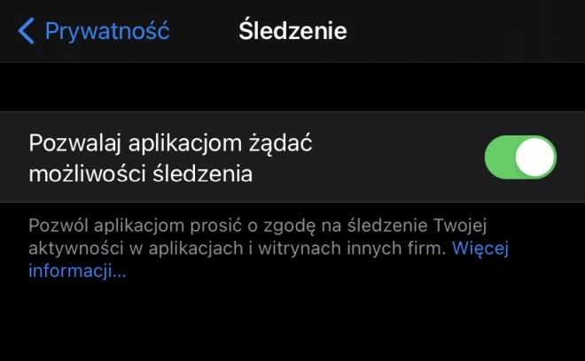 sledzenie ios 14.5
