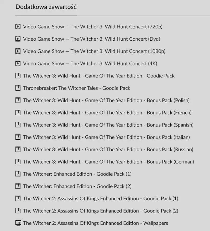 darmowy zestaw elektronicznych wiedźmińskich dodatków