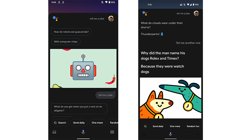 asystent google interfejs 1