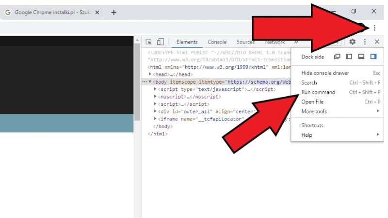 zrzut ekranu chrome 2