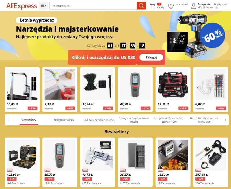 aliexpress majsterkowanie