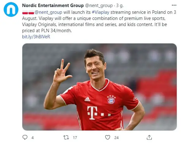 viaplay debiut polska 2